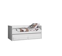 Vipack Robin Lit Capitaine 90x200 Avec 2 Tiroirs Et Lit Gigogne + 2 Etagres