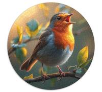 Robin Oiseau Puzzle 1000 Pièces Cadeau Unique Jeu Éduchatif Challenge Toy À De Qualité Supérieure Peinture Art pour Adultes Et Enfants À Partir De 14 Ans 1000pcs (67.5x67.5cm)