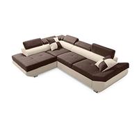 Robin Saturn Canapé d'angle avec Une Fonction de Couchage Un Canapé-lit avec Une Caisse pour la Literie Un Canapé d'angle en L Indépendant Différentes Couleurs