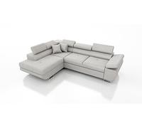 Robin Saturn Premium Kingston Canapé d'angle avec Fonction Couchage, Coffre de lit et Coussins, canapé d'angle Autonome en Forme de L, appuie-têtes réglables et rembourrages