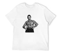 Robin Williams Men's T-Shirt Unisex White Cotton Hip Hop Print Tee Shirts M