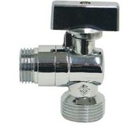 Robinet 1/4 Tour Machine À Laver Mâle (15/21) 1/2"" - Mâle 3/4"" (20/27) G