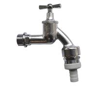 Robinet 3/4 Pouce Chromé Mat avec Aérateur - Sécurisé et Durable