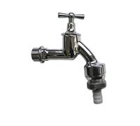 Robinet 3/4 pouce en laiton chromé avec levier et clapet anti-retour