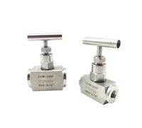 Robinet à Aiguille en Acier Inoxydable Vanne à pointeau d'arrêt femelle en acier inoxydable haute pression 1/4", 3/8", 1/2", 3/4", 1", BSP NPT, contrôle de débit grue(1/8",SS304_BSP)