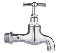 Robinet à bec lisse - M 1/2 - Laiton chromé - Watts industrie