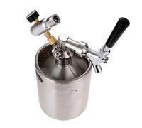 Robinet à bière, Équipement de brassage à domicile Mini fût bière en acier inoxydable 2 L avec robinet Outils distribution sous pression