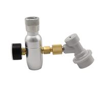 Robinet à bière, Équipement de brassage maison Mini régulateur gaz CO2 Chargeur fût 30/60/150 Psi 3/8-18 UNF avec outils déconnexion verrouillage à bille(30psi)
