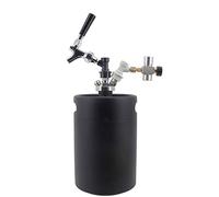 Robinet à bière, équipement de brassage Mini fût bière Growler 5 L for système distribution artisanale à verrouillage bille avec outils régulation versement(Light Green)