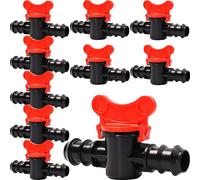 Robinet à bille 20mm robinet d'arrêt connecteur pour tuyau d'irrigation 10x