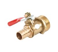 Robinet à bille barbelé en laiton, 1/8 "1/2" 1/4 ", connecteur à filetage mâle, Joint de tuyau en cuivre, adaptateur de coupleur, 1 pièce(1/8",8mm Hose Barb)