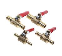 Robinet à bille d'arrêt en laiton, 6mm, 8mm, 10mm, 12mm, tuyau, barbe ligne, eau, huile, Air, gaz, de carburant, petit robinet(6mm Barb)