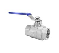 Robinet à bille Double filetage intérieur SS304/316L, deux pièces, vis, interrupteur manuel de tuyau d'eau du robinet, 1 pièce(1-1/4",NPT_SS304)