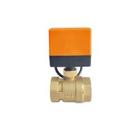 Robinet à bille électrique en laiton, 1.2 pouces, avec moteur, 3 fils, grue d'entraînement, vanne d'eau 220V 24V 12V(24VAC)