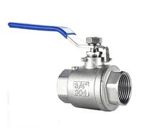 Robinet À Bille En Acier Inoxydable, 1/4 "3/8" 1 "1-1/4" 2 "4", Vanne À Filetage Femelle En Deux Pièces, Connecteur D'interrupteur D'eau For Liquides Et Gaz 1 Pièces(DN50,201)