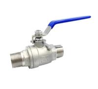 Robinet À Bille En Acier Inoxydable 304, Joint De Connecteur De Vanne À Filetage Mâle 1 ''3/8'' 1/2 ''3/4'', Adaptateur De Coupleur De Raccord De Tuyau 1 Pièces(3/8")