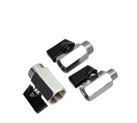 Robinet à bille en laiton 1/8 "1/4" 3/8 "1/2" BSP fileté mâle à femelle compresseur d'air eau gazole vanne d'arrêt(1/8",Male To Female)