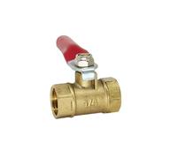 Robinet à bille en laiton 1/8 "1/4" 3/8 "1/2", filetage femelle/mâle, connecteur de débit de gaz, adaptateur de coupleur de raccord de tuyau en cuivre 1 pièces(A,3/8")