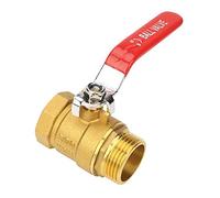 Robinet à bille en laiton avec poignée de niveau DN25/DN20, filetage mâle et femelle 1 "DN25 3/4" DN20 1/2 "DN15(DN20)