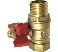 Robinet à bille en laiton pour tuyau d'eau avec poignée en T Raccord fileté pour tuyau pour l'industrie domestique Filetage femelle-mâle