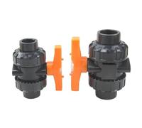 Robinet à bille en PVC de grande taille, Dia.75-110mm intérieur, Double Union, véritable Valve, connecteur de raccords de tuyaux d'eau d'irrigation de jardin et d'aquarium, 1 pièces