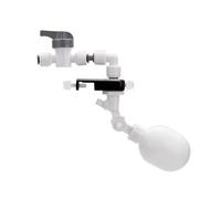 Robinet à bille, kit de vanne à flotteur en alliage d'aluminium | Coude en forme de U avec/sans support, Aquarium hydroponique RO(Without Bracket+U-shaped Elbow)