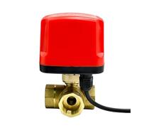 Robinet à bille motorisé étanche 3 voies, 3/4 pouces, en laiton, trois ou deux lignes(T Type-220vac-cr02)