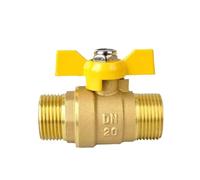 Robinet à bille papillon en laiton mâle femelle, arrêt de gaz DN8 DN10 DN15 DN20, plomberie filetée(G1-2-DN15,M-F)