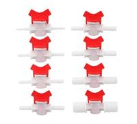 Robinet à bille POM 4~25mm for système d'irrigation goutte à goutte, Joint de tuyau, connecteur de pompe à Air de réservoir d'aquarium, Valve de Tube de tuyau d'eau de jardin(20-20mm,5 Pieces)