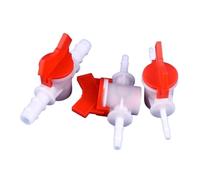 Robinet à bille POM 4~25mm, système d'irrigation goutte-à-goutte, tuyau, Joint pagode, réservoir d'aquarium, pompe à Air, connecteur d'eau de jardin, 1~50 pièces(10-10mm,5 Pieces)