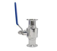 Robinet à bille rapide sanitaire en acier inoxydable 304, OD19-51mm, collier à trois clips 25.4/50.5/64mm, produit for journal intime fait maison(32mm Ferrule 50.5)