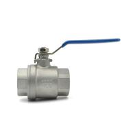 Robinet à bille sanitaire en acier inoxydable, 1 pièce, 1/4 "3/8" 3/4 "1" 1-1/4 "1-1/2" 2 "BSPTS304 SS316L, Type droit(Two piece ball valve,SS316L_1/2")