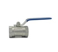 Robinet à bille sanitaire en acier inoxydable, 1 pièce, 1/4 "3/8" 3/4 "1" 1-1/4 "1-1/2" 2 "BSPTS304 SS316L, Type droit(One piece ball valve,SS304_1/4")