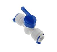 Robinet à boisseau sphérique 1/4" 3/8" for distributeur d'eau par osmose inverse for aquarium(Bronze Yellow)