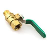 Robinet à boisseau sphérique 1/4" BLLNDX 6,35 mm NPT Compresseur d'air Vanne en laiton Mini femelle mâle en ligne Interrupteur d'arrêt à bille