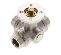 Robinet à boisseau spherique 3 voies en L G1/2'', laiton ISO-Top 40bar - BL3BAL