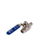 Robinet à boisseau sphérique à 2 voies en acier inoxydable, mâle vers femelle R/Rp 3/8 pouce PN 63