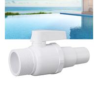 Robinet à boisseau sphérique à 2 voies en PVC de rechange pour pompe de piscine Econoline SP0729, installation facile, résistant à l'érosion, contrôle flexible du débit d'eau
