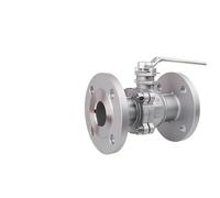 Robinet À Boisseau Sphérique À Bride En Deux Pièces Q41F-16P En Acier Inoxydable 304316 Manuel Haute Température Et Haute Pression Département Chimique Joint Souple Et Dur(1 inch)