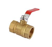 Robinet à boisseau sphérique à passage intégral en laiton 1/4-1 pouce, filetage mâle/filetage femelle DN15-25, for eau/huile/gaz, avec poignées de verrouillage bleues(DN25-female thread thickened)