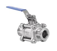 Robinet à boisseau sphérique à vide à passage intégral en acier inoxydable KF50