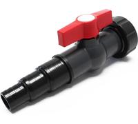 Robinet à boisseau sphérique avec Poignée Embout à étage 25mm/31mm/38mm & Bague d'étanchéité Ø58mm