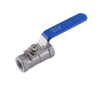 Robinet à boisseau sphérique CHEOTIME, 1/2 pouce, filetage femelle en acier inoxydable, port standard, 1 pièce, arrêt manuel pour le contrôle du débit d'eau, de gaz et industriel