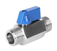 Robinet à boisseau sphérique compact 1/8" en acier inoxydable avec connexion NPT pour une régulation fiable du débit d'eau et de gaz