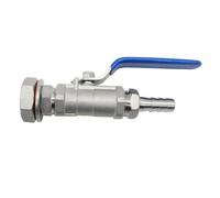 Robinet à boisseau sphérique compact sans soudure en acier inoxydable SS304 de 1/2 po, for bouilloire à bière, ensemble de robinets à boisseau sphérique, joint, écrou, épissure pagode(A 248g)