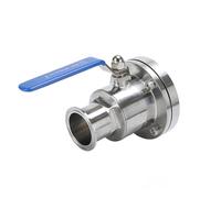 Robinet à boisseau sphérique de fond de réservoir à bride en acier inoxydable 3/4", 1", 1-1/4", 2"(102mm Ferrule 119)