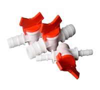 Robinet À Boisseau Sphérique Droit À Deux Voies For Tuyau Cannelé De 4, 6, 8, 10, 12, 16, 20, 25 Mm, For Aquarium, Jardin, Irrigation, Contrôle Du Débit D'eau(10mm-12mm)