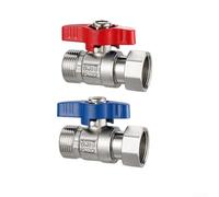 Robinet à boisseau sphérique droit avec port complet NPT femelle 1/2 pour tuyaux d'eau chaude et froide, conçu pour une intégration efficace du débit et du système de chauffage (droit i)