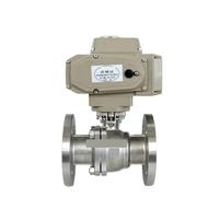 Robinet À Boisseau Sphérique Électrique À Bride Q941F VEAPON En Acier Inoxydable Robinet À Boisseau Sphérique Électrique À Bride En Acier Au Carbone À Joint Souple De Type O(DN20*16~40 * 10~300*)