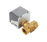 Robinet à boisseau sphérique électrique en laiton, vanne à bille motorisée, type commutateur, vannes à deux voies, vanne de retour pour bobine de ventilateur de climatisation épaissie706(706-1l2xDN15)